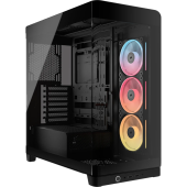 Корпус Corsair Frame 4500X LX-R RGB iCUE LINK Midi Tower Без БП чёрный, CC-9011316-WW