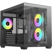 Корпус Ocypus Gamma C54 BK ARGB Midi Tower Без БП чёрный, Gamma-C54-BKD300XX-GL