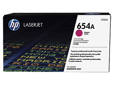 Картинка - 1 Тонер-картридж HP 654A Лазерный Пурпурный 15000стр, CF333A