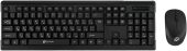 Комплект Клавиатура/мышь OKLICK  Беспроводной чёрный, 412900
