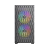 Корпус HSPD M335 Mini Tower Без БП чёрный, M335-TGBK-ARGB