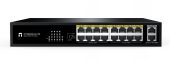 Коммутатор NETIS ST118GHPDI-2G-130 16-PoE Неуправляемый 18-ports, ST118GHPDI-2G-130