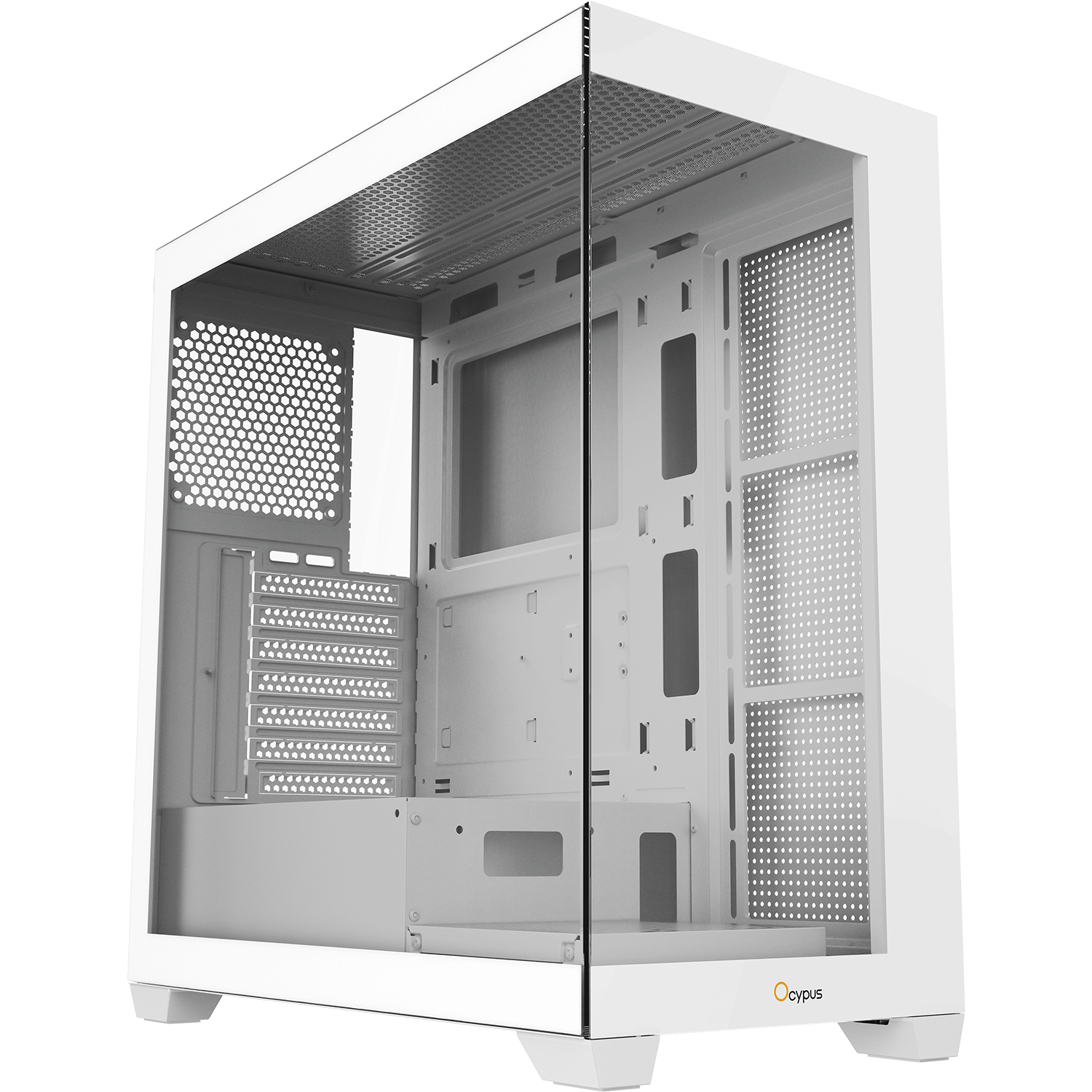 Корпус Ocypus Gamma C72 WH Midi Tower Без БП белый, Gamma-C72-WHD000XX-GL