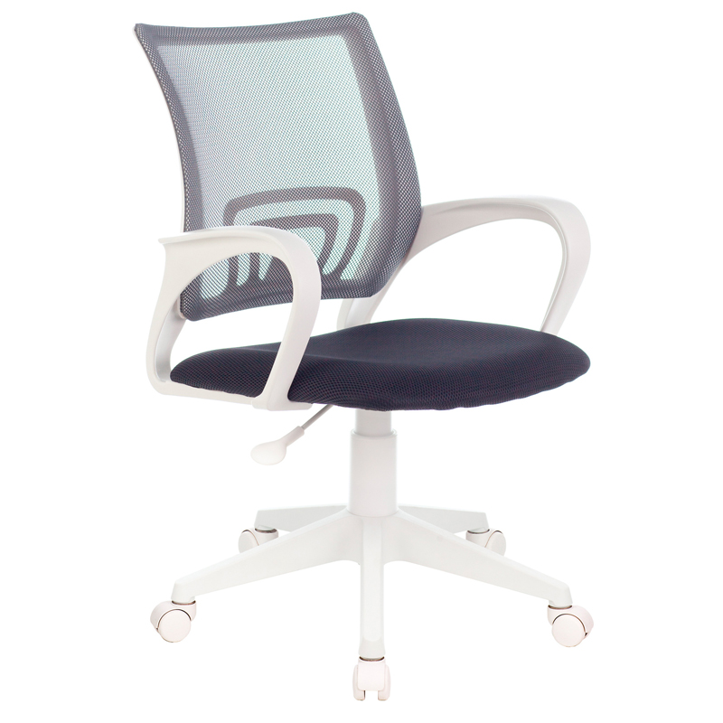 Кресло для операторов БЮРОКРАТ CH-W695NLT Тёмно-серый, сетка/ткань, CH-W695NLT/DG/TW-12