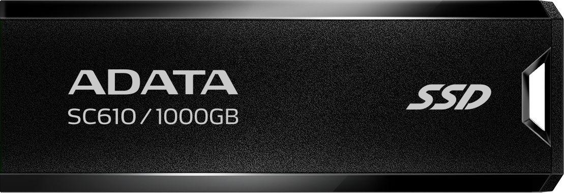 Внешний диск SSD ADATA SC610 1 ТБ Mini USB 3.2 Type A чёрный, SC610-1000G-CBK/RD