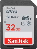 Фото Карта памяти SanDisk Ultra 80 SDHC UHS-I Class 1 C10 32GB, SDSDUN4-032G-GN6IN
