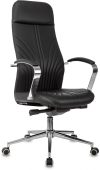 Фото Кресло для руководителей БЮРОКРАТ CH-610SL-Lux чёрный, эко.кожа, CH-610SL-LUX/B-PU