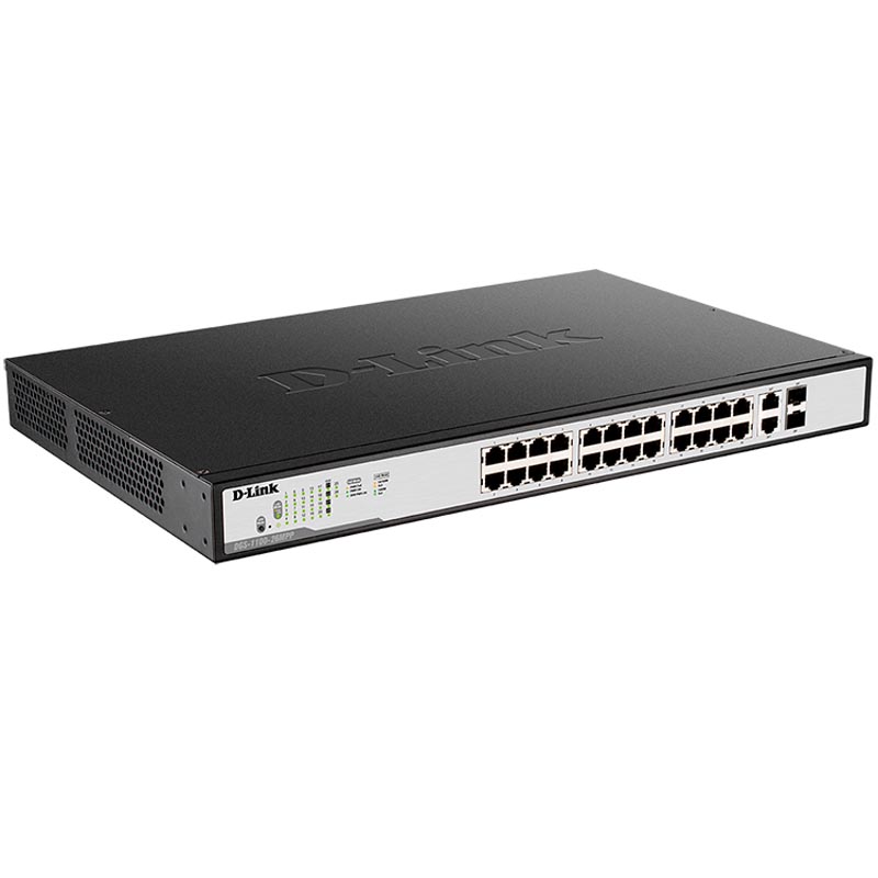 Картинка - 1 Коммутатор D-Link DGS-1100-26MPP 24-PoE Smart 26-ports, DGS-1100-26MPP/C1A