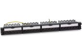 Патч-панель Cabeus 24-ports FTP RJ-45 1U, PL-24-KJ-RJ45-Cat.6a-SH-180T