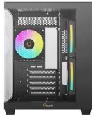 Корпус Ocypus Gamma C54 ARGB Mini Tower Без БП чёрный, Gamma C54 BK ARGB