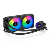 Система водяного охлаждения Exegate BlackWater-240.PWM.ARGB 2 x 120 мм, EX293458RUS