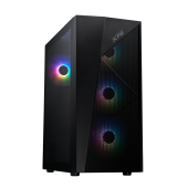 Корпус XPG LANDER 500 Midi Tower Без БП чёрный, LANDER500MTA-BKCWW