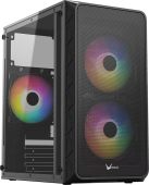 Корпус Formula V Air Mesh G4 Plus AR Mini Tower Без БП чёрный, AIR MESH G4 PLUS BLACK AR