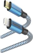 Фото USB кабель Hama Reflective Lightning -> USB Type C (M) 3A 1.5 м, 00183311