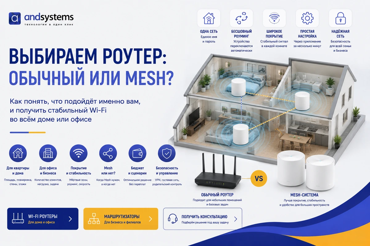 Выбираем роутер: обычный или Mesh