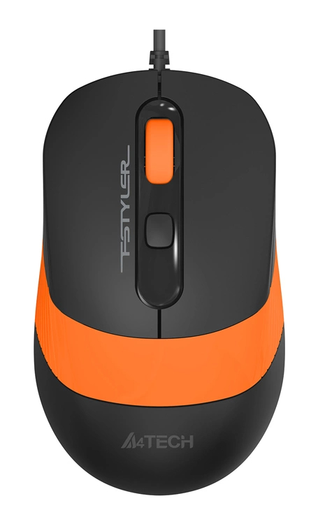Мышь A4Tech Fstyler FM10 Проводная чёрно-оранжевый, FM10 ORANGE