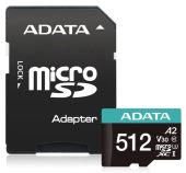 Карта памяти ADATA UI3V30S SDXC UHS-I Class 3 C10 512GB, ASDX512GUI3V30S-R