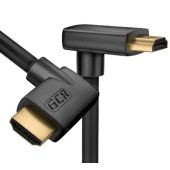 Photo Видеокабель с Ethernet Greenconnect HMAC3 HDMI (M прав угол) -&gt; HDMI (M верх угол) 2.00м, GCR-52316