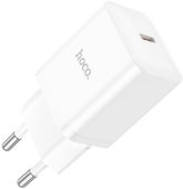 Фото Сетевое зар./устр. Hoco N27 White 20W 3A+2.22A+1.67A (PD+QC+AFC) USB-C белый, N27 WHITE