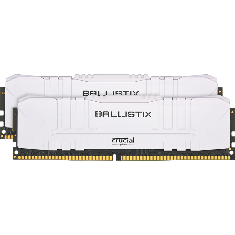Картинка - 1 Комплект памяти Crucial Ballistix White 32GB DIMM DDR4 3000MHz (2х16GB), BL2K16G30C15U4W