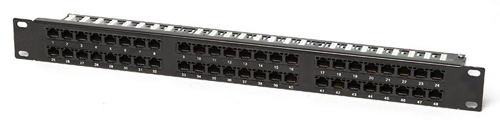 Картинка - 1 Патч-панель IEK 48-ports UTP RJ-45 1U, PP48-1UC5EU-K05