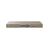 Коммутатор TENDA IP-COM G1118P-16-250W 16-PoE Неуправляемый 18-ports, G1118P-16-250W
