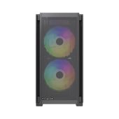 Корпус HSPD M336 Mini Tower Без БП чёрный, M336-TGBK-ARGB