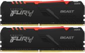 Комплект памяти Kingston Fury Beast 2х8 ГБ DIMM DDR4 3200 МГц, KF432C16BB2AK2/16