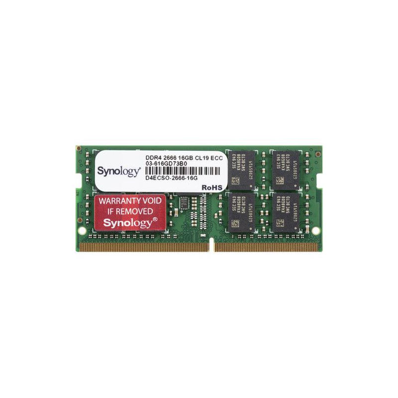 Картинка - 1 Модуль памяти Synology RS2821RP+, RS2421RP+, RS2421+ 16Гб SODIMM DDR4 2666МГц, D4ECSO-2666-16G