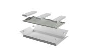 Панель задняя ITK LINEA N 18U, цвет серый, LN35-18U6X-ZM