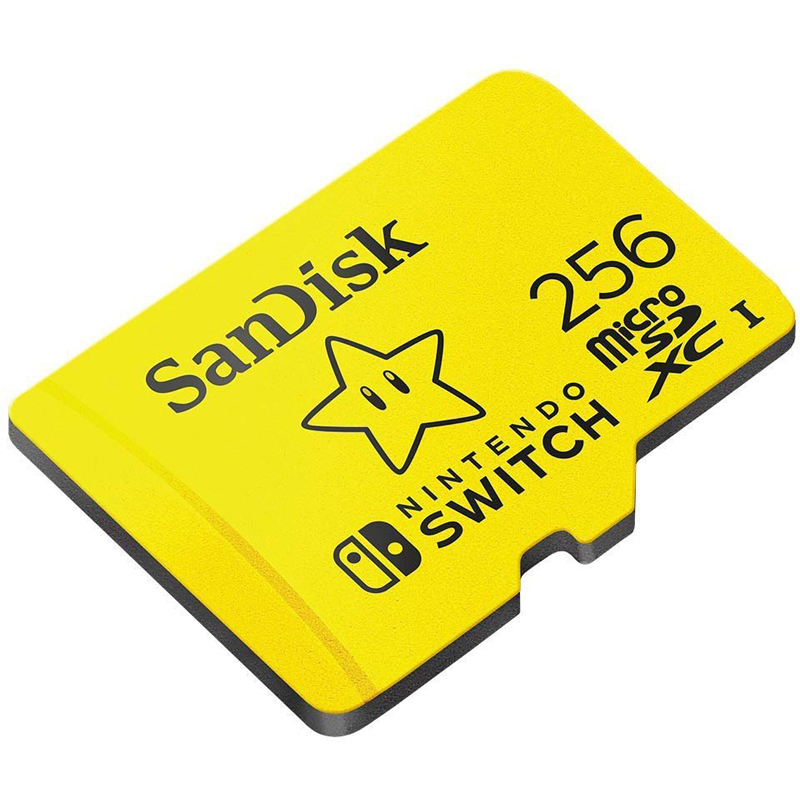 Картинка - 1 Карта памяти SanDisk Nintendo Switch microSDXC UHS-I Class 1 256GB, SDSQXAO-256G-GNCZN