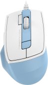 Вид Мышь A4Tech Fstyler FM45S Air Проводная бело-голубой, FM45S AIR USB (LCY BLUE)
