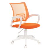 Вид Кресло для операторов БЮРОКРАТ CH-W695NLT Оранжевый, сетка/ткань, CH-W695NLT/OR/TW-961