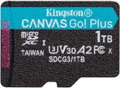 Карта памяти Kingston Canvas Go! Plus microSDXC UHS-I Class 3 C10 1TB, SDCG3/1TBSP