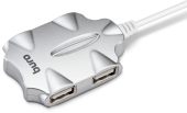 Вид USB-хаб BURO BU-HUB4-0.5-U2.0-Candy 4 x USB 2.0, BU-HUB4-0.5-U2.0-CANDY