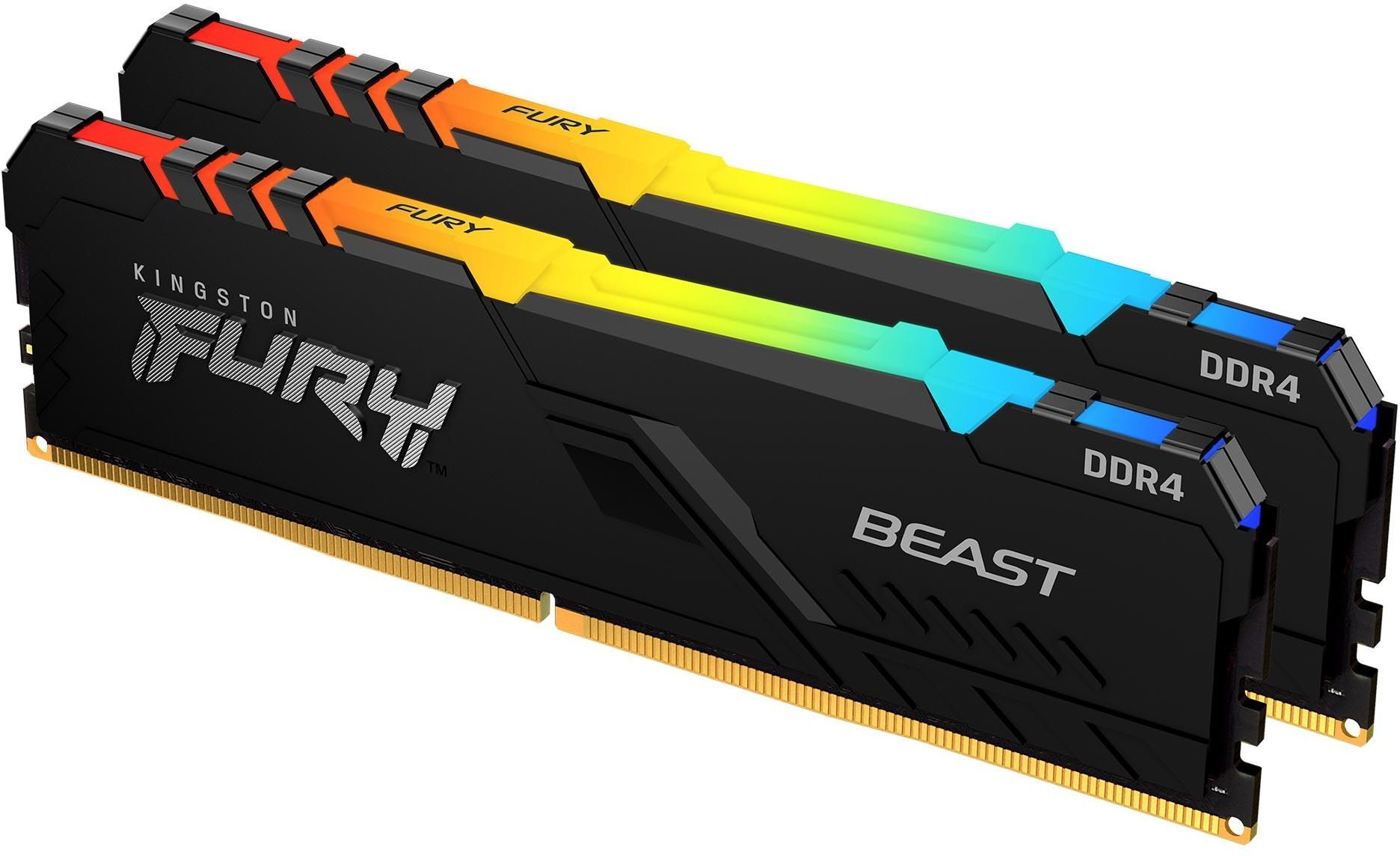 Комплект памяти Kingston Fury Beast 2х32 ГБ DIMM DDR4 3200 МГц, KF432C16BB2AK2/64