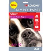 Упаковка бумаги LOMOND Simply Paper InkJet Photo Paper A4 50л 200г/м², 0102147
