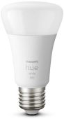 Фото Умная лампа Philips Hue Starter Kit E27, 806лм, свет - теплый белый, грушевидная, 929001821620