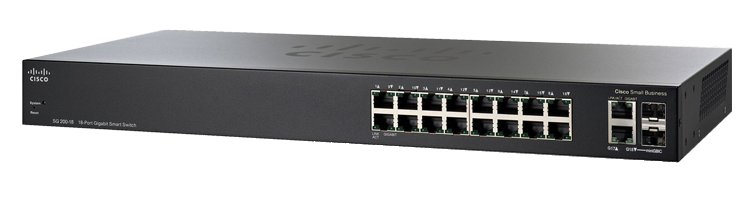 Картинка - 1 Коммутатор Cisco SLM2016T Smart 18-ports, SLM2016T-EU