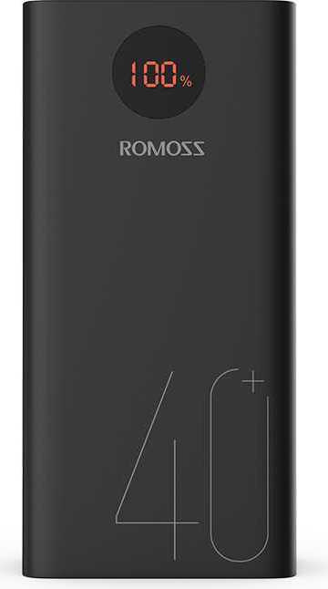 Портативный аккумулятор Power Bank Romoss PEA40 чёрный, PEA40