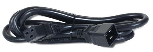 Картинка - 1 Кабель питания APC Power Cord IEC-320 C20 -&gt; IEC 320 C19 20A 2.00м, AP9877