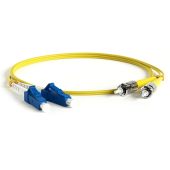 Оптический патч-корд Hyperline SM 9/125 мкм жёлтый 1 м, FC-D2-9-LC/UR-ST/UR-H-1M-LSZH-YL