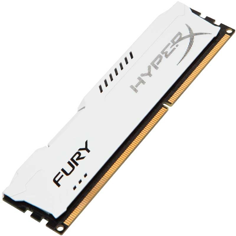 Картинка - 1 Модуль памяти Kingston HyperX FURY White 8GB DIMM DDR3 1866MHz, HX318C10FW/8