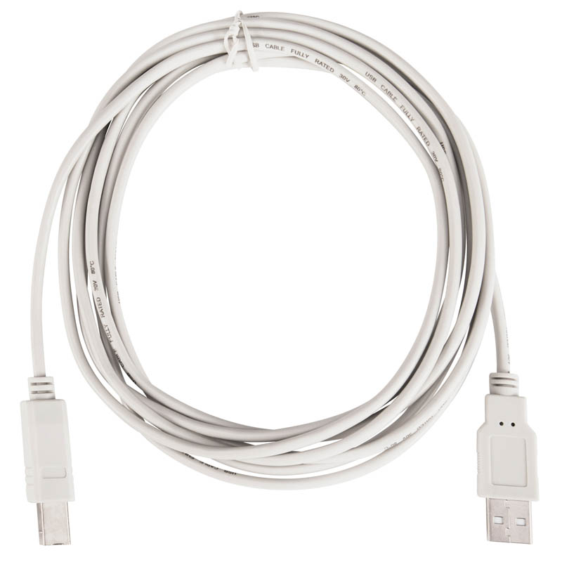 USB кабель BURO USB Type B (M) -> USB Type A (M) 3 м, USB-A-B-3C