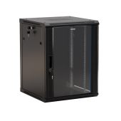 Вид Настенный шкаф Hyperline TWB 15U чёрный, TWB-1545-GP-RAL9004