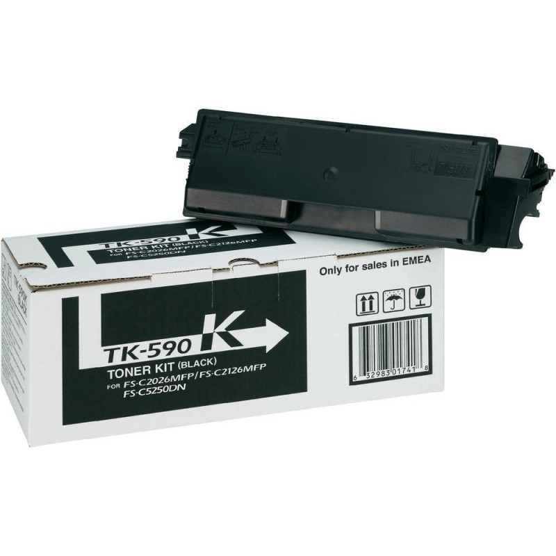 Картинка - 1 Тонер-картридж Kyocera TK-590 Лазерный Черный 7000стр, 1T02KV0NL0