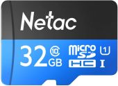 Фото Карта памяти Netac P500 microSDHC UHS-I Class 1 C10 32GB, NT02P500STN-032G-R