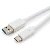 Фото USB кабель Cablexpert USB Type A (M) -> USB Type C (M) 1 м, CCP-USB3-AMCM-1M-W