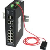 Промышленный коммутатор OSNOVO SW-80822/ILR 8-PoE Управляемый 12-ports, SW-80822/ILR