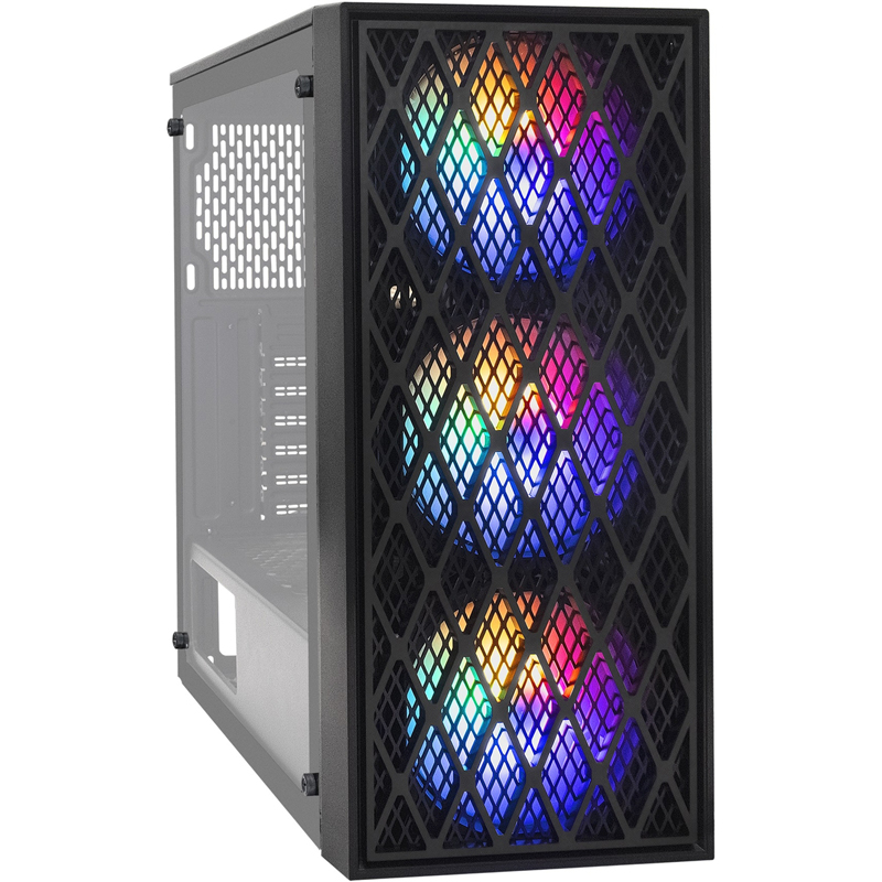 Корпус Exegate EVO-8243 Midi Tower Без БП чёрный, EX292859RUS